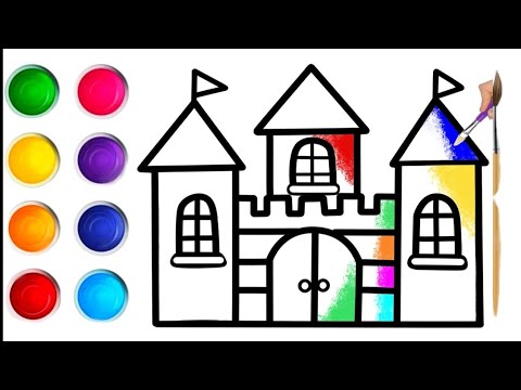 How to draw house | Bolalar uchun uy rasm chizish / House drawing for ...