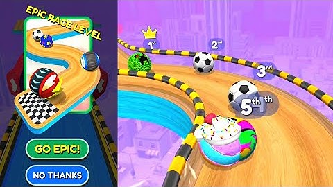 GOING BALLS EPIC RACE LEVEL GAMEPLAY WALKTHROUGH ( ANDROID & IOS GAMEPLAYS )