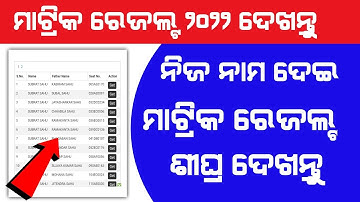 Odisha 10th Matric Result 2022 - Matric Exam Result Date BSE Odisha - How to check matric result2022