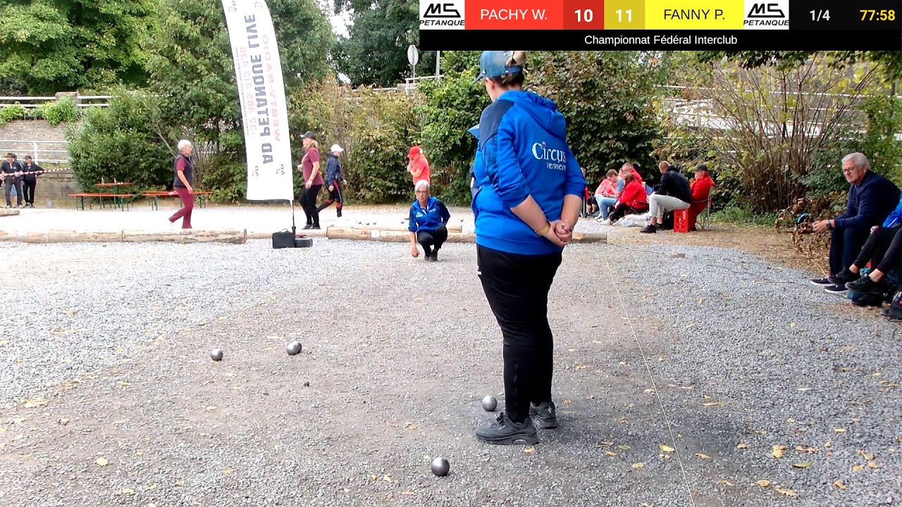 Miniature : Pétanque 2025: CFI Durbuy, 1/4 finale femmes