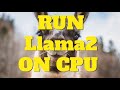 Run llama 2  locally on cpu  without gpu  gguf  quantized models colab  notebook demo