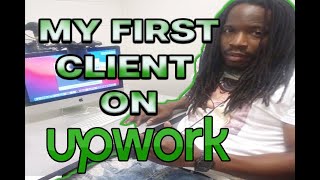 My First Client on UpWork graphicdesign upwork