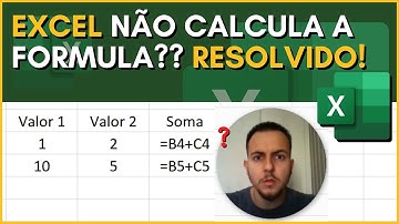 Por que o Excel não calcula a fórmula? Veja isso... 🔥