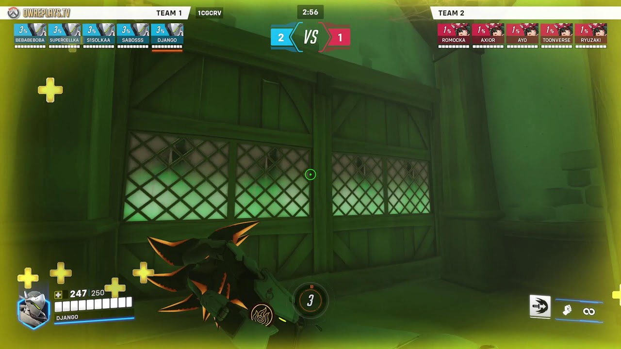 Now, need one more blade kill by DJANGO — Overwatch 2 Replay 1CGCRV