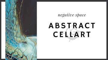 abstract painting with negative space #swipe #fluidart #arttherapy #acrylicpainting