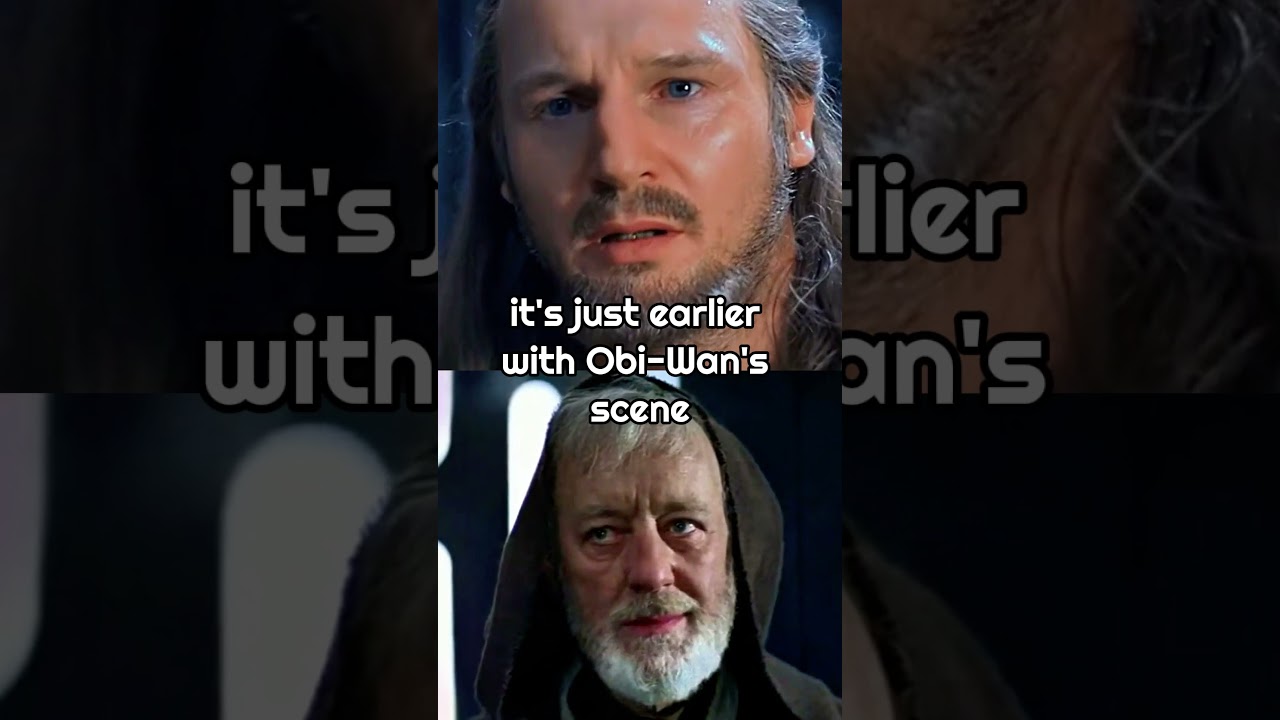 Qui Gon's Death is PARALLEL to Obi Wan's Death