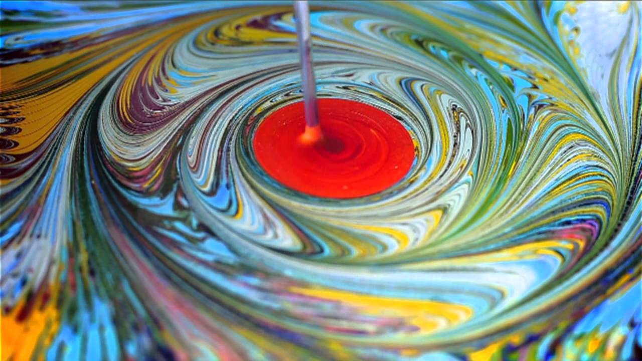a make color variation on water variation! Magic Ebru colors! Dance of painting a make color variation on water variation! Magic Ebru colors! Dance of painting