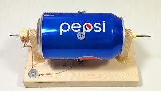 How to make an electric motor from an aluminum can at home?