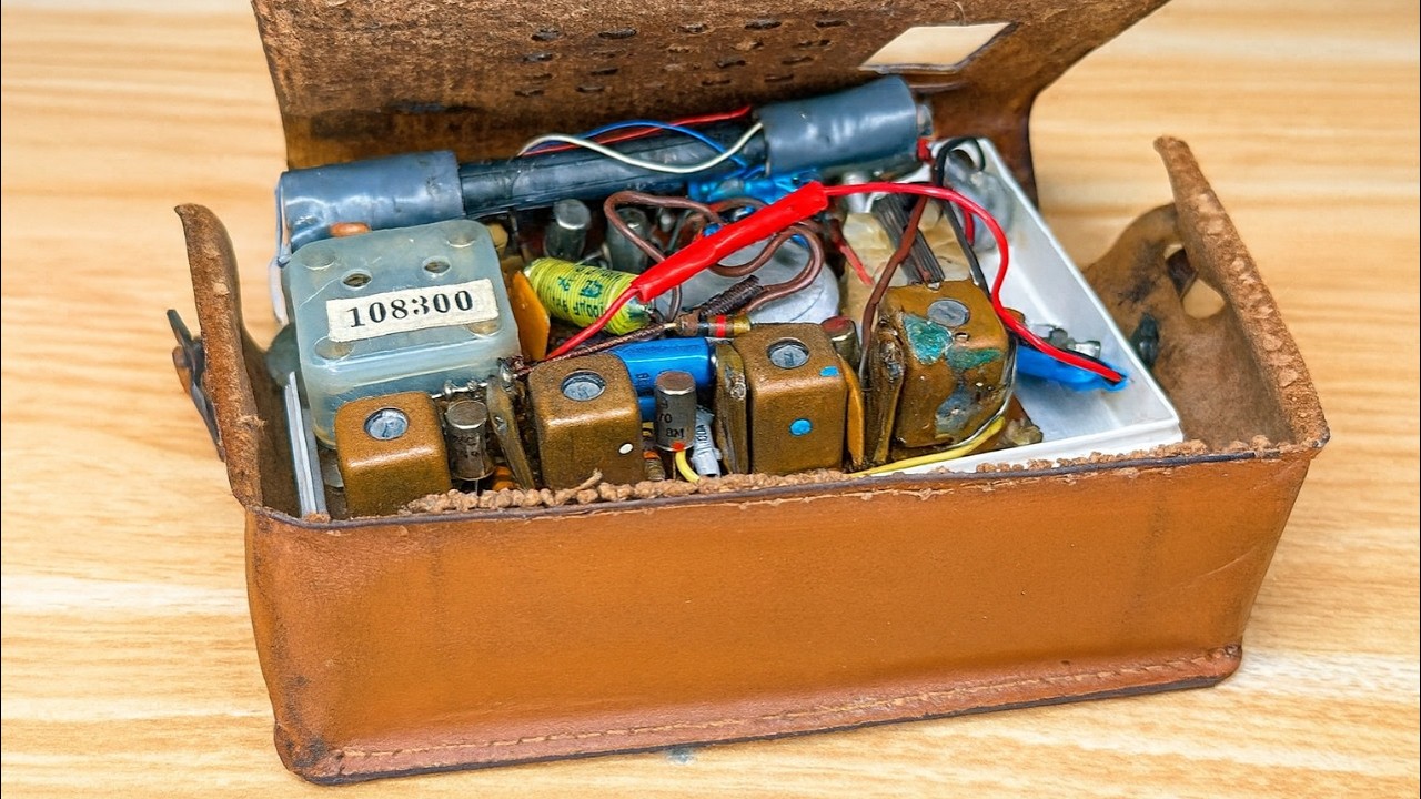 RESTORATION the Vintage 50's Portable transistor Pizon Bross | Old Radio Restoration