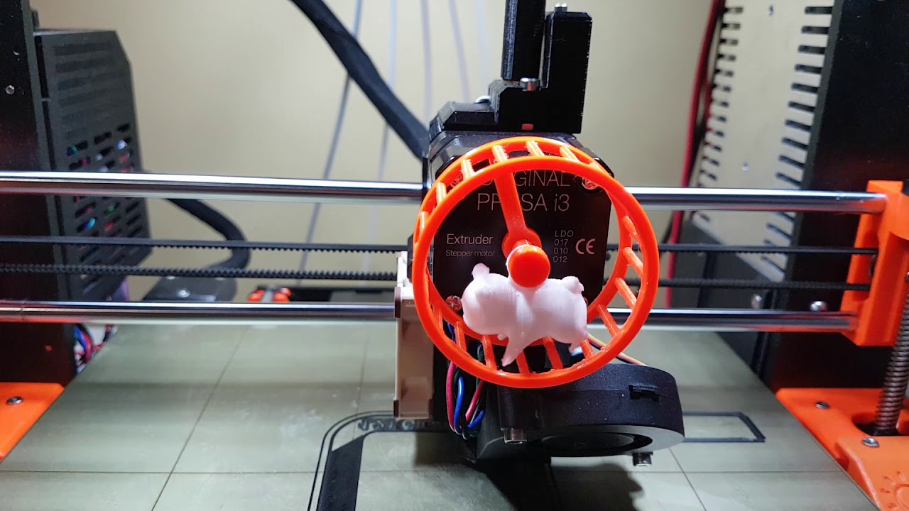 3D Print - Hamster Wheel Extruder Indicator - YouTube