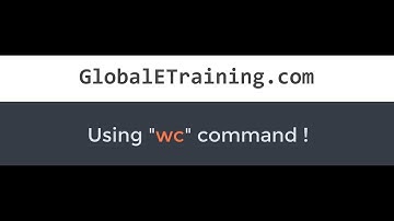Using "wc" command
