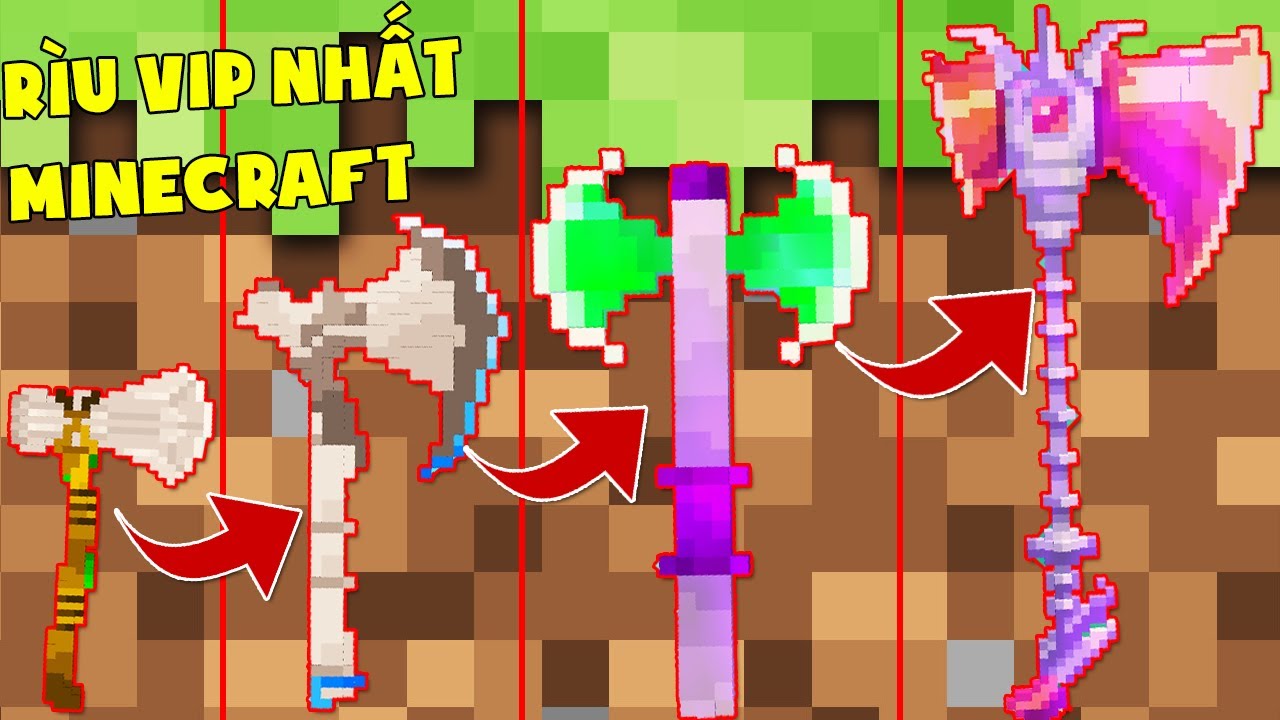 Minecraft, Nhưng Noob Sở Hữu Rìu Chặt Gỗ Vip Nhất! Rìu Chặt Gỗ Ra Kim ...