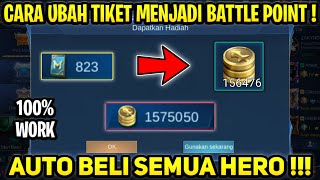 CARA MENGUBAH TIKET MENJADI BATTLE POINT !!!