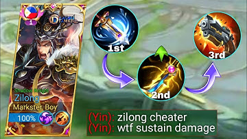 ZILONG NEW ONE SHOT BUILD 🔥 | ABUSING THIS NEW BROKEN BUILD FOR ZILONG 2023