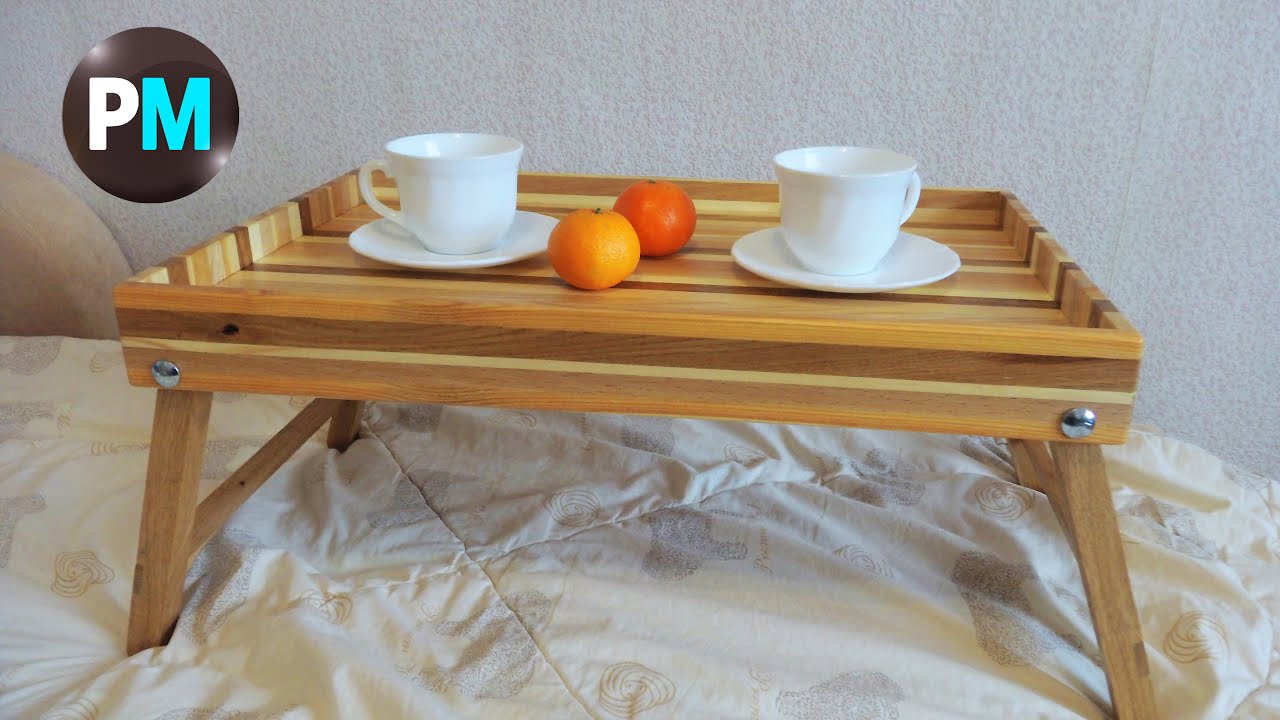 A Better Way to Make a Wooden Serving Breakfast Tray | DIY Woodworking ...