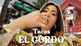 Tacos El Gordo En Las Vegas, Nevada.
