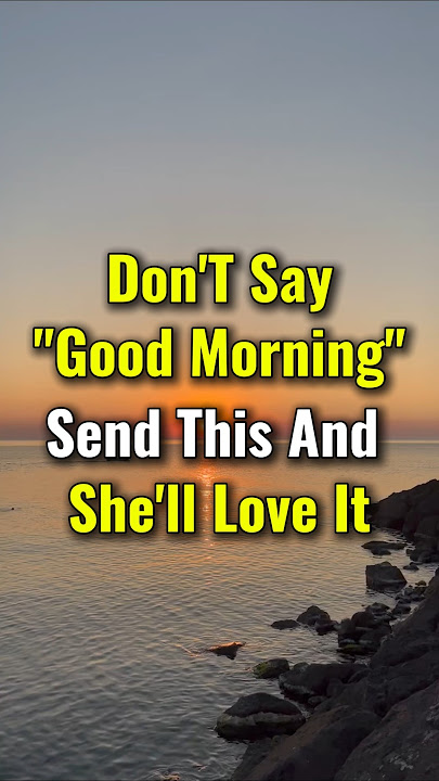 TAK ADA WANITA YANG BISA MENGABAIKAN 7 Ucapan Selamat Pagi INI! | Stoisisme #StoicLove #stoic