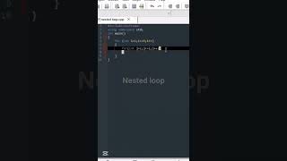 "Learn Nested Loops in C++ | Easy Example Program#cplusplus #shorts#programminglanguage