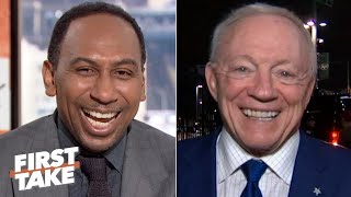 Jerry Jones and Tim Tebow wish Stephen A. happy birthday | First Take