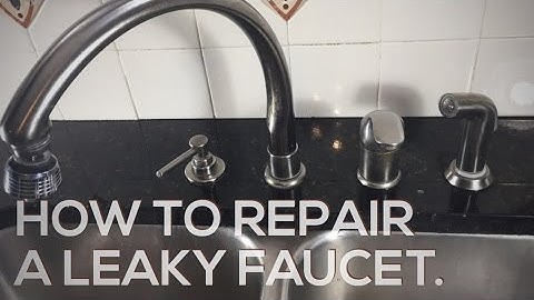How to repair a leaky Delta faucet.