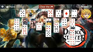 Star Club - FreeCell Hard II Challenge 1 Microsoft Solitaire Collection Demon Slayer Theme