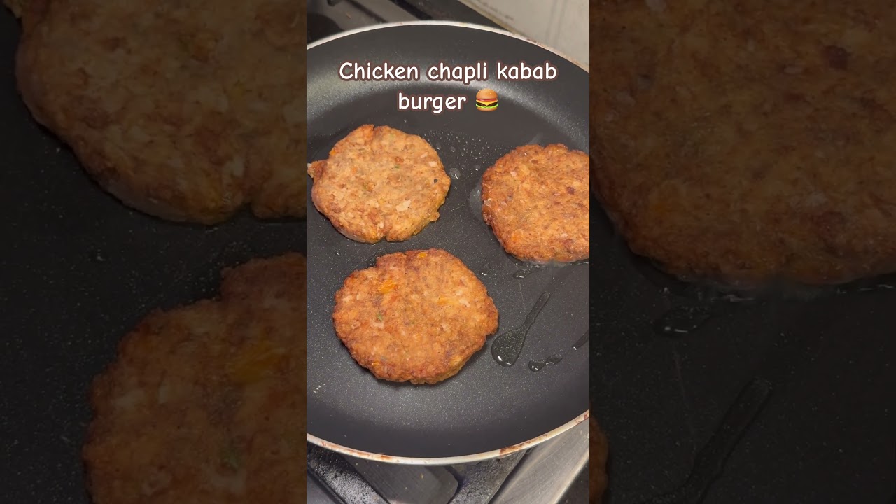 Chicken chapli burger 🍔😋