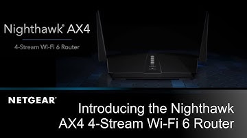 Introducing the Nighthawk AX4 AX3000 4-Stream Wi-Fi 6 Router by NETGEAR | RAX40