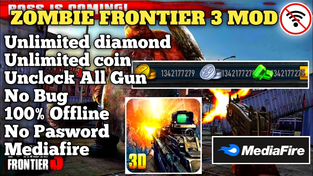 UPDATE!!! GAME TEMBAK ZOMBIE FRONTIER 3 MOD UNLIMITED UANG BUKA