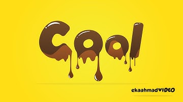 Melted Chocolate Text with Illustrator