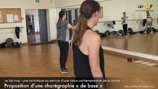 Émilie Fritz : Atelier de pratique danse hip-hop (partie « pratique ») – Vidéo 4/6