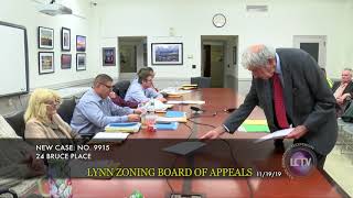 Lynn Zoning Board of Appeals Meeting | November 19, 2019
