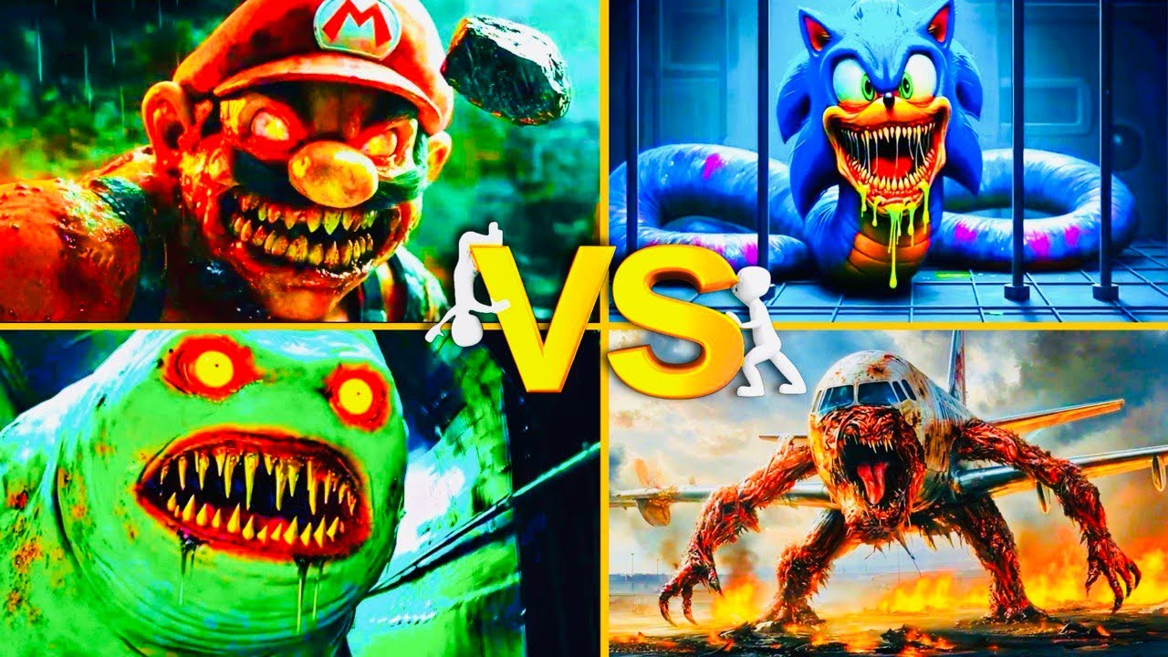 Sonic Monster 🆚 Infected Sky 🆚 Thomas Train Eater 🆚 Mario Monster – Tiles Hop EDM Rush