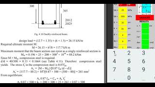 FLEXURE ON REINFORCED CONCRETE BEAM -EUROCODE2(Goggle Play)