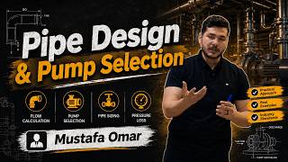 HVAC Technical " Pipe Design & Pump Selection - Final Lec Part 01 of 02 " - Eng. Mustafa Omar