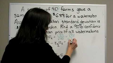 Confidence Interval sigma known