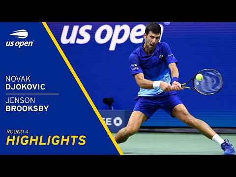 Novak Djokovic vs Jenson Brooksby Highlights | 2021 US Open Round 4