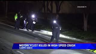 Motorcyclist Killed In High-Speed Crash
