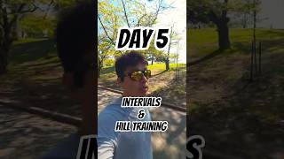 day 5: Intervals + Hill Training #marathon #running
