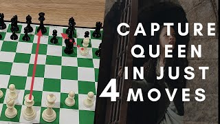 CHESS TRICK: CAPTURE QUEEN IN JUST 4 MOVES !! TENNISON CHESS TRAP | KILLER CHESS TRICK