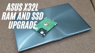 How to replace/upgrade ASUS X32L RAM / HDD to SSD Upgrade