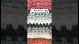 How to Crochet the Linen Stitch | Easy Textured Crochet Stitch 🧶✨ AKA Crochet Moss Stitch #crochet