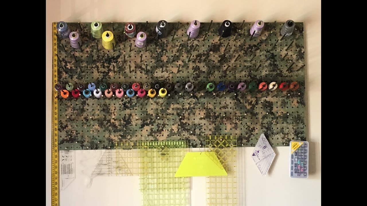 The Thread Spool/Ruler Holder is Finally Finished! - YouTube