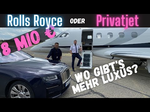 Privatjet für 8 Mio Euro gegen Rolls Royce Ghost 🛩 | Wo gibt's mehr Luxus? | Hamid Mossadegh