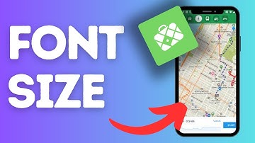 How to  increase font size on Maps.me?