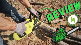 RYOBI 18V Brushless 10 in Cordless Chainsaw  Review