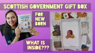 Baby Gift Box from Scottish Government for New Born, scotland's baby box , unboxing free baby items