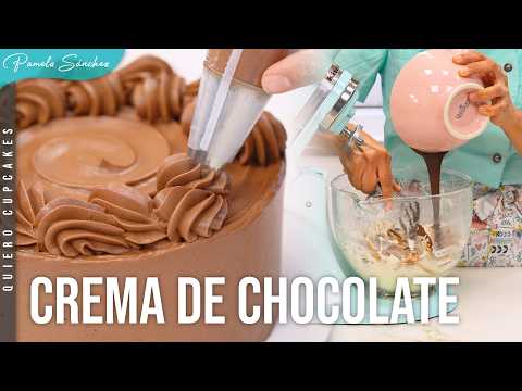Stable CHOCOLATE BUTTERCREAM for filling and decorating cakes and cupcakes | I WANT CUPCAKES