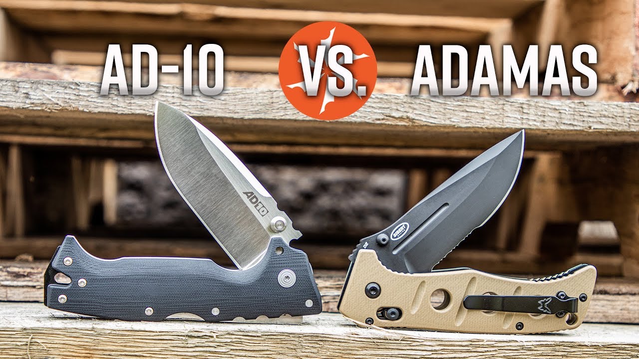 Cold Steel AD10 vs. Benchmade Adamas Battle of the Bruiser Folding