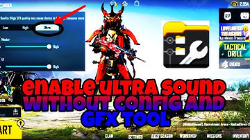 HOW TO ENABLE ULTRA SOUND WITHOUT CONFIG AND GFX ||BGMI