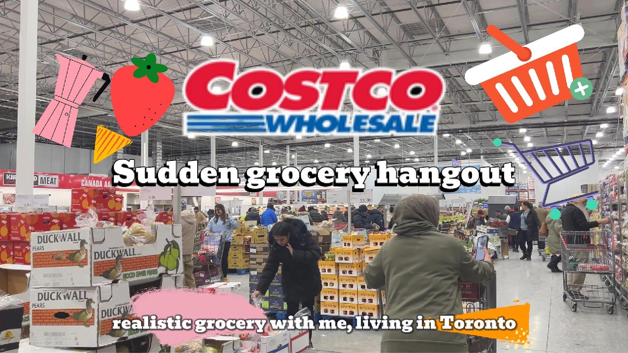 GROCERY shop with me | COSTCO | Asmr | Random vlog